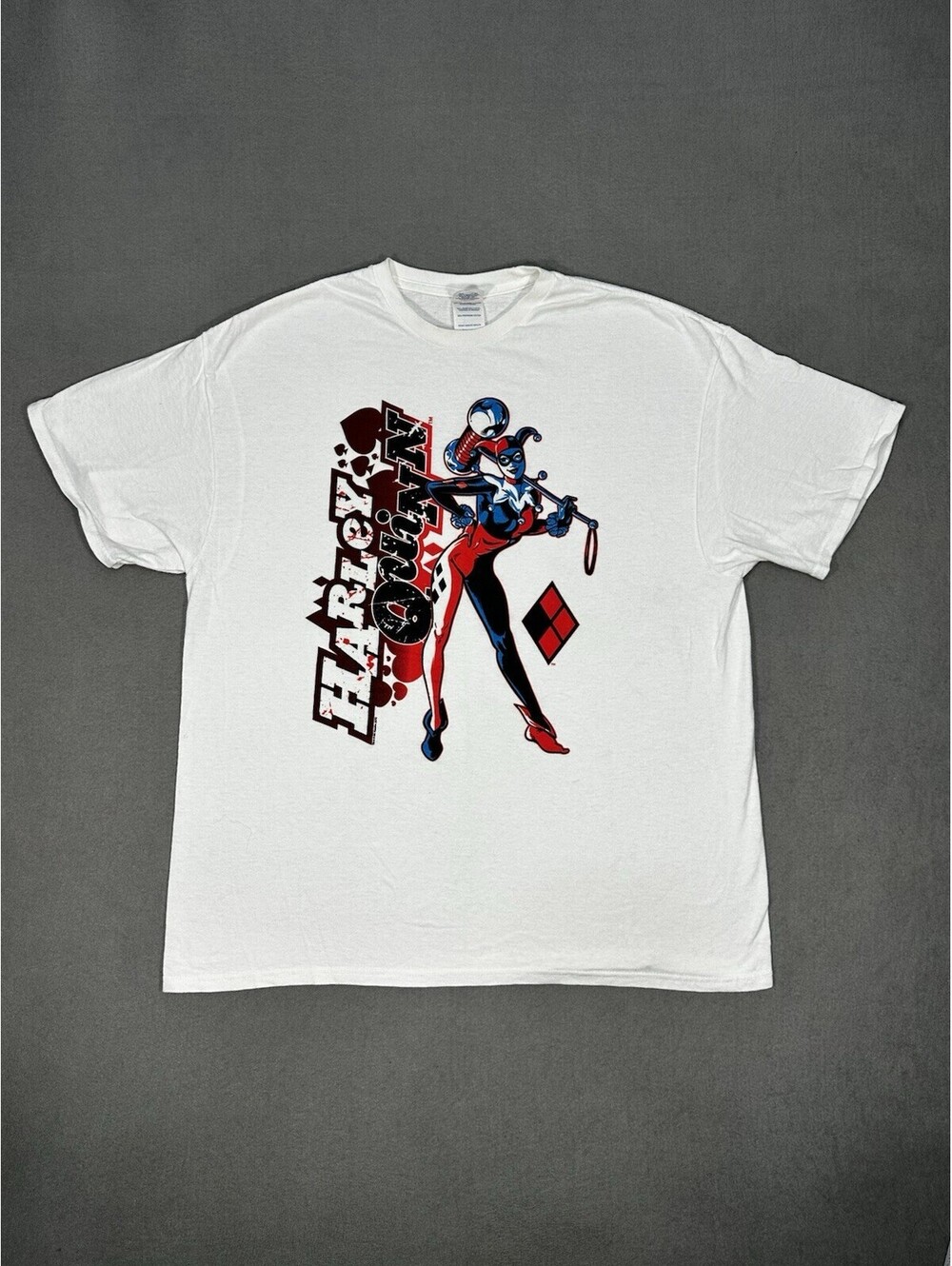 Harley Quinn DC Comics Graphic T-Shirt White XL Delta Pro Weight